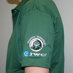 Green Golf Shirt side view