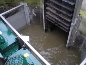 Sewage channel sewage grinder pump station JWC environmental