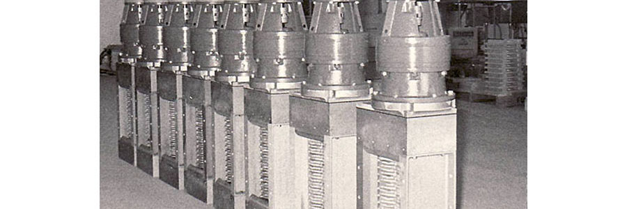Black and white photo of monster grinders