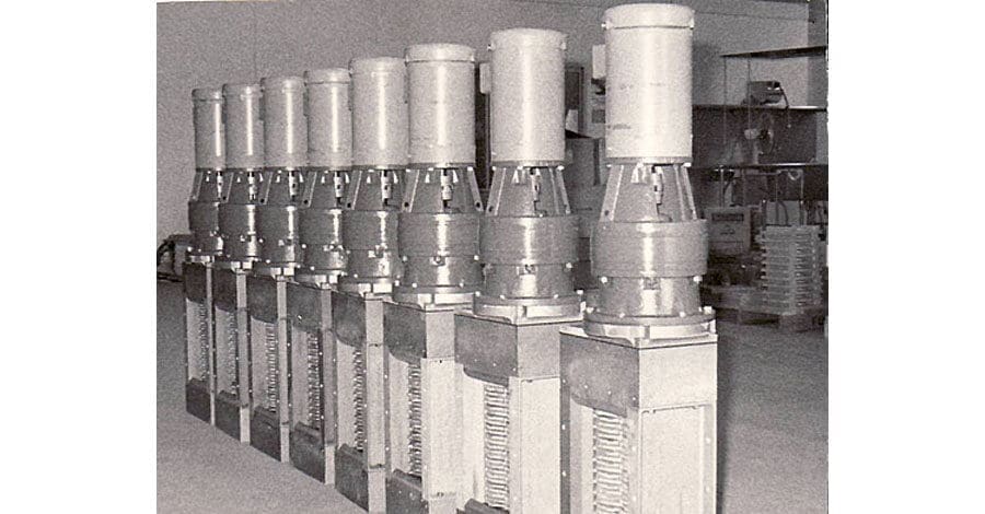 Black and white photo of monster grinders