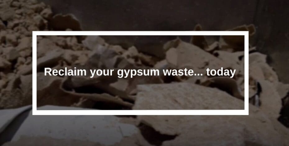 gypsum recycling, drywall recycling
