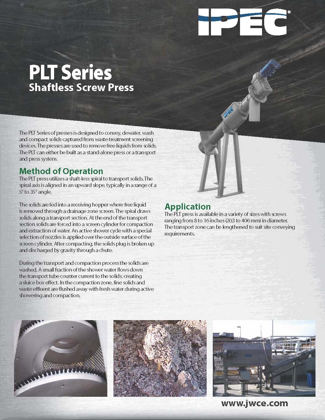 PLT Pull-type Screw Conveyor Press