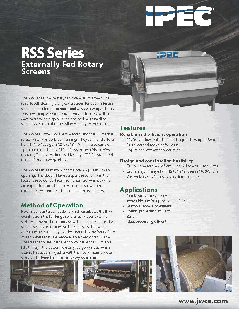 RSS Externally Fed Drum Screen