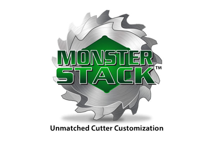 Monster Stack logo. Unmatched Cutter Customization