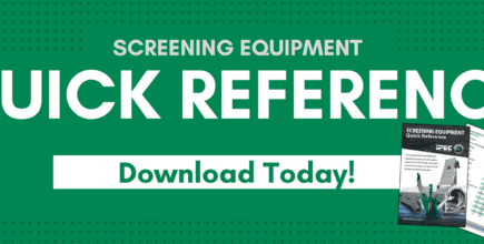 Quick Reference Screening Equipment Guide, Wastewater Screening Design