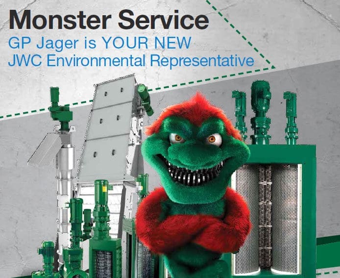 Monster Service GP Jager is Your New JWC Environmental Representative
