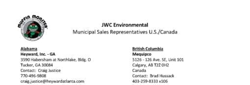 Municipal Sales Representatives U.S./Canada