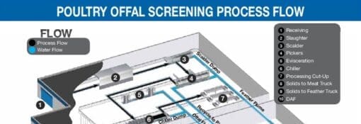 Poultry processing plant infographic