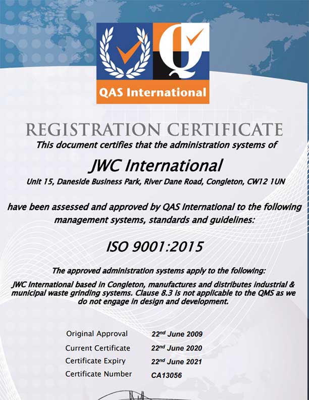 ISO 9001:2015 Certification