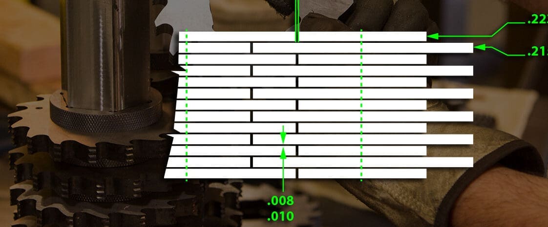 Cutter stack tolerances